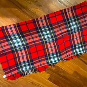 Oversized Plaid Scarf